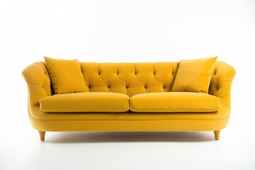 Fototapeta premium Comfy sofa isolated in white background