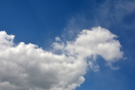 Beatiful sky with comolus clouds.