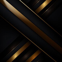 Abstract background of black and gold stripes diagonal - obrazy, fototapety, plakaty