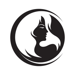 Hair and salon logo images illustration