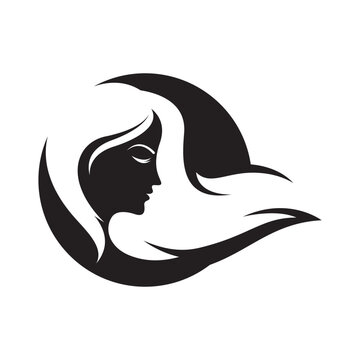 Hair and salon logo images illustration