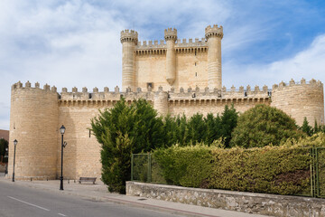 Fototapeta na wymiar Castle of Fuensaldana, Valladolid province, Spain