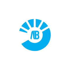 AB Letter logo Design Template Vector. Modern letters A B, A&B Alphabet icon