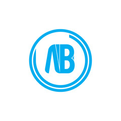 AB Letter logo Design Template Vector. Modern letters A B, A&B Alphabet icon