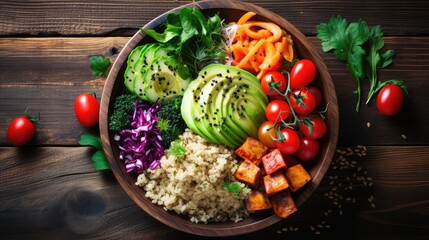 background plate healthy food vegetarian illustration buddha nutrition, organic vegan, wellness...