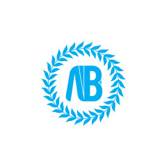 AB Letter logo Design Template Vector. Modern letters A B, A&B Alphabet icon