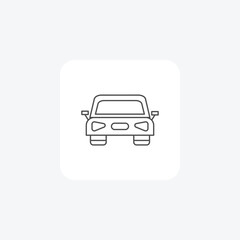 Car, Speed, Performance, Luxury, Comfort, Innovation, thin line icon, grey outline icon, pixel perfect icon