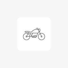 Motorbike,powerful, Speed, Adventure, thin line icon, grey outline icon, pixel perfect icon