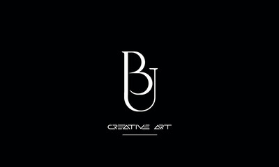 BU, UB, B, U abstract letters logo monogram