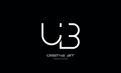BU, UB, B, U abstract letters logo monogram