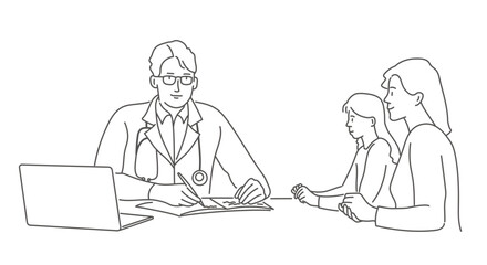 Patient in the doctor's office.