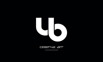 BU, UB, B, U abstract letters logo monogram