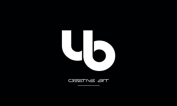 BU, UB, B, U abstract letters logo monogram