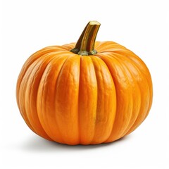 Obraz premium Fresh Autumn Pumpkin Isolated on White Background