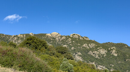 The mountainous massif called Rocche dell'agonia, in the Asprmonte national park