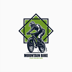 Adventure Bike Icon Logo Design Element