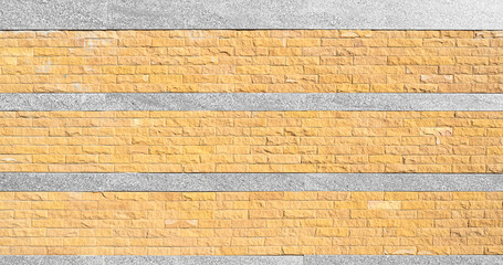 Brick Background Yellow grey Paint Wall Floor Backdrop Pattern Stone Interior Wallpaper Concrete Abstract Block Structure Solid Template Blank Brickwork Mockup Cement Empty Old Stucco Plaster Grunge.