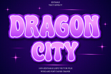 Dragon Editable Text Effect Emboss Gradient Style