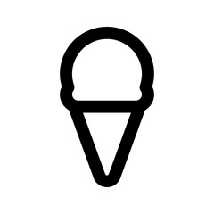 ice cream cone line icon