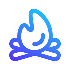 bonfire gradient icon