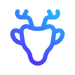Obraz premium deer gradient icon