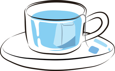 ティーバッグ　ハーブティー　青