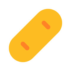 snowboard flat icon