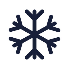snowflake flat line icon