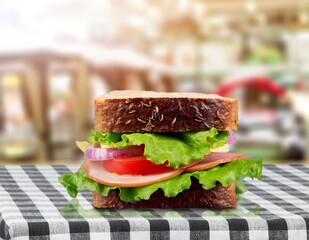 Delicious fresh Burger Sandwich with Cheese