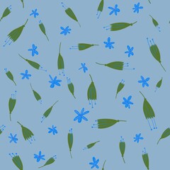 seamless pattern with leaves