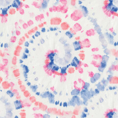 Tie Dye Spiral Swirl. Tie Dye Round Swirl. Red Seamless Print. Round Dyed Batik. Brush Pink Culture. Japanese Vector Texture. Spiral Retro Tie Dye. Pink Swirl Watercolor. Spiral Blue Background.