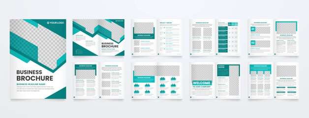 minimalist brochure template with modern concept and minimalist layout use for business profile and product catalog