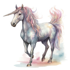 Obraz na płótnie Canvas Drawing cartoon unicorn Illustration, Generative Ai