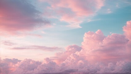 Cloud And Sky With A Pastel Xolored Background Abstract Generative AI