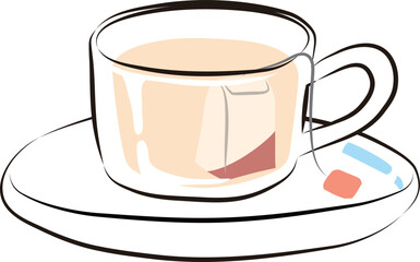 ティーバッグ　お茶　白