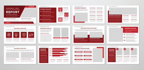 minimalist presentation template with modern concept and minimalist layout use for business profile and product catalog