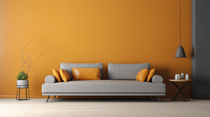 Fototapeta na wymiar Sofa in modern living room