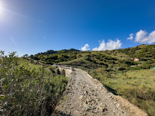 Old bridge of a rural road