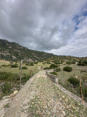 Old bridge of a rural road
