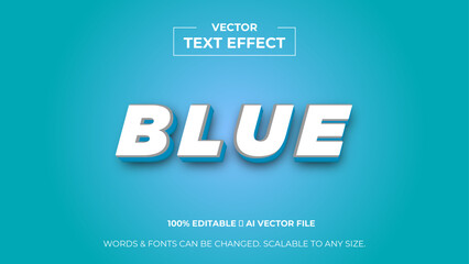 blue 3d editable text effect premium vector. Editable text style effect. 3d cover of business presentation banner for sale event night party. vector illustration