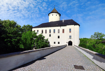 Fototapeta na wymiar Rychmburk Castle is located near the village of Předhradí in the district of Chrudim and the Pardubice