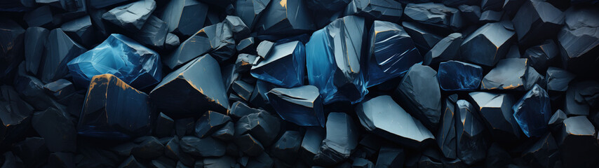 Obsidian rock background. Its dark, glassy texture, born of rapid cooling, tells a story of Earth's molten temper.