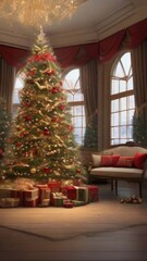 Fototapeta na wymiar Christmas, Christmas Background Wallpaper, Merry Christmas and Happy New Year