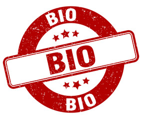 bio stamp. bio label. round grunge sign