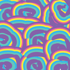 Vector Rainbow Love Pride Abstract Background