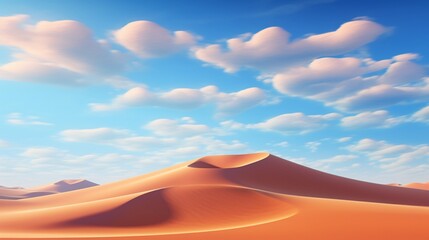 Fototapeta na wymiar A whimsical Fauvist portrayal of a surreal desert landscape, with the sand dunes and sky illuminated by intense, otherworldly shades.