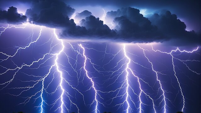 Thunder lightning and rain