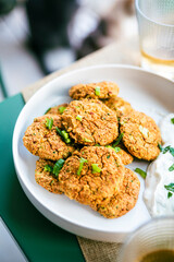 Galettes de pois chiche veggie