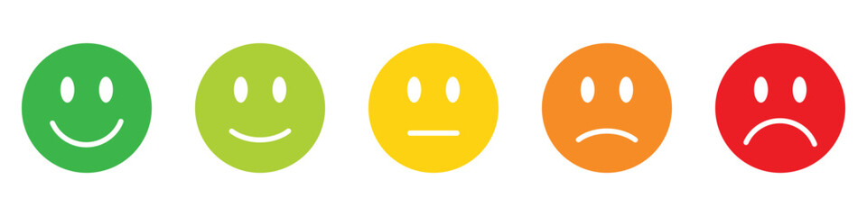 feedback emojis icon set