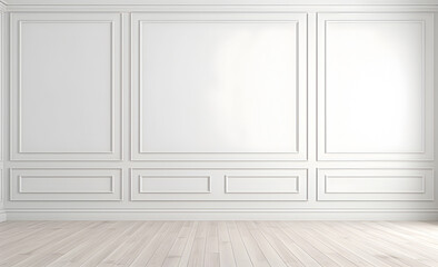 White classic wall background with copy space.